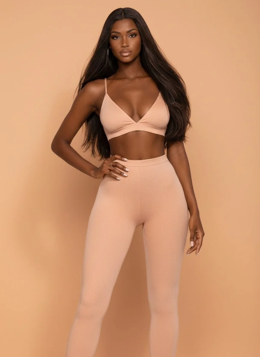 PASSPORT Peach Leggings w/ruffle