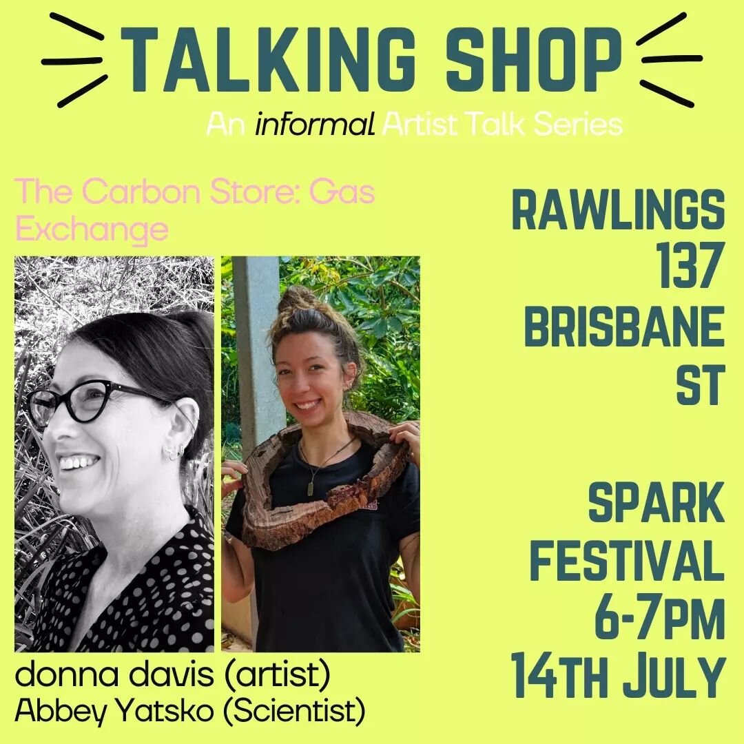Finishing off our last 2023 Talking Shop Artist Talk Series is Donna Davis and Abbey Yatsko!!

You will find them TONIGHT at the Rawlings building, 137 Brisbane St from 6-7pm.

They will be there to field any questions you have about their creative a