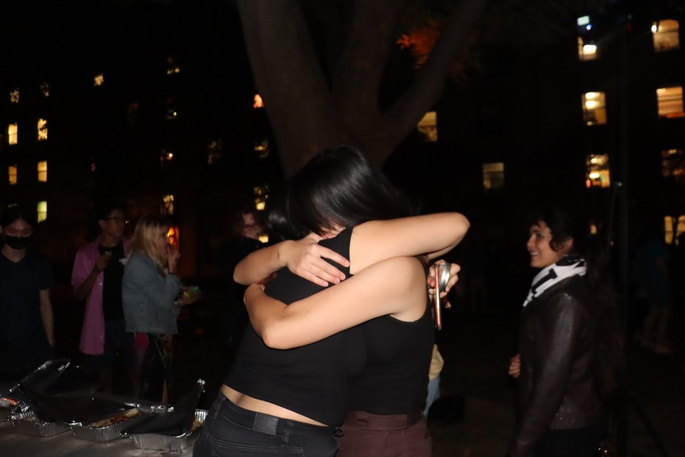 Andrea and I sharing in a post-FredFest embrace