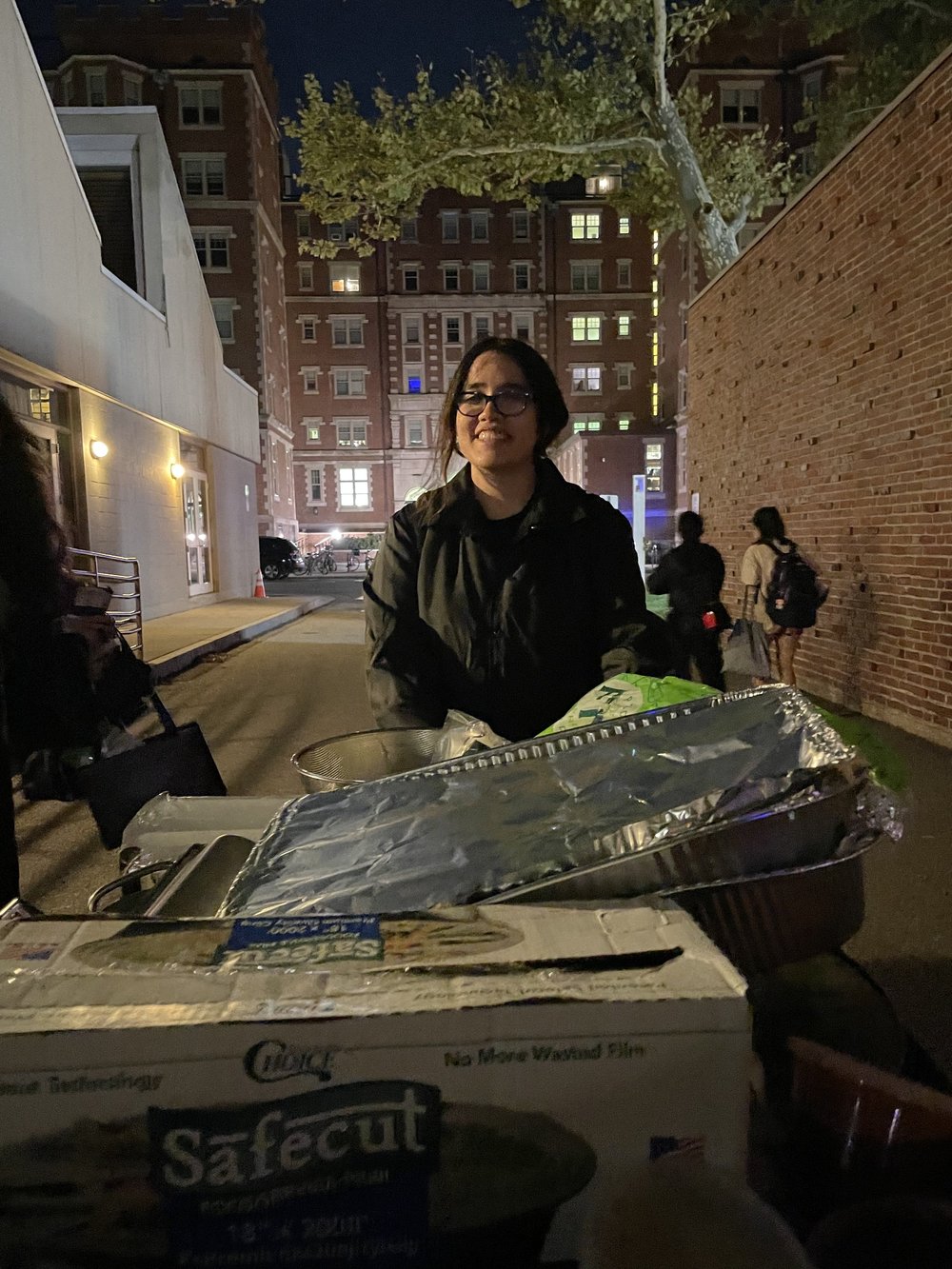 Carting back our equipment