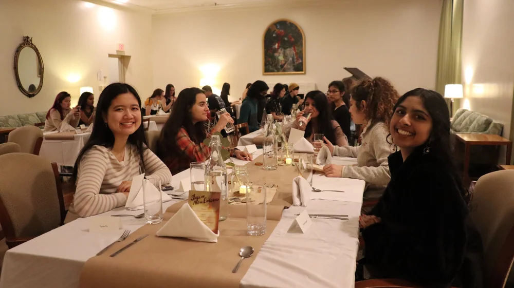 Family-style seating! 