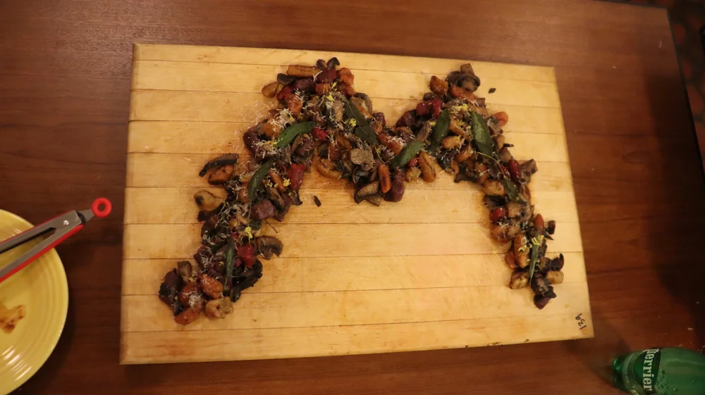 Our own family meal after a fantastic night of service :)