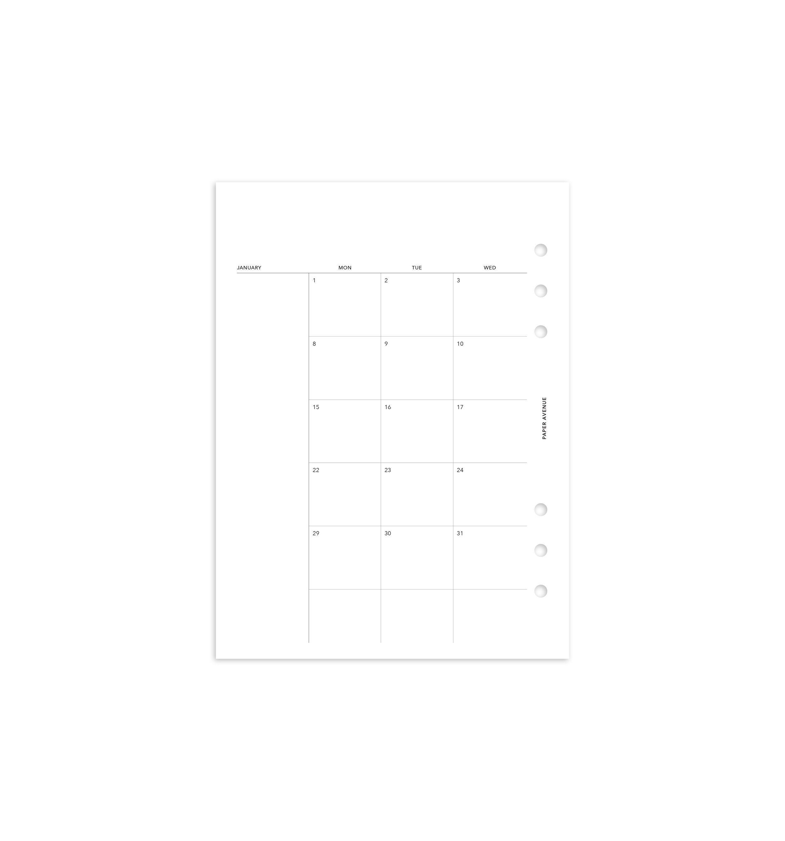 2026 Monthly Planner Refill A4 Letter Size Planner Inserts - View #5