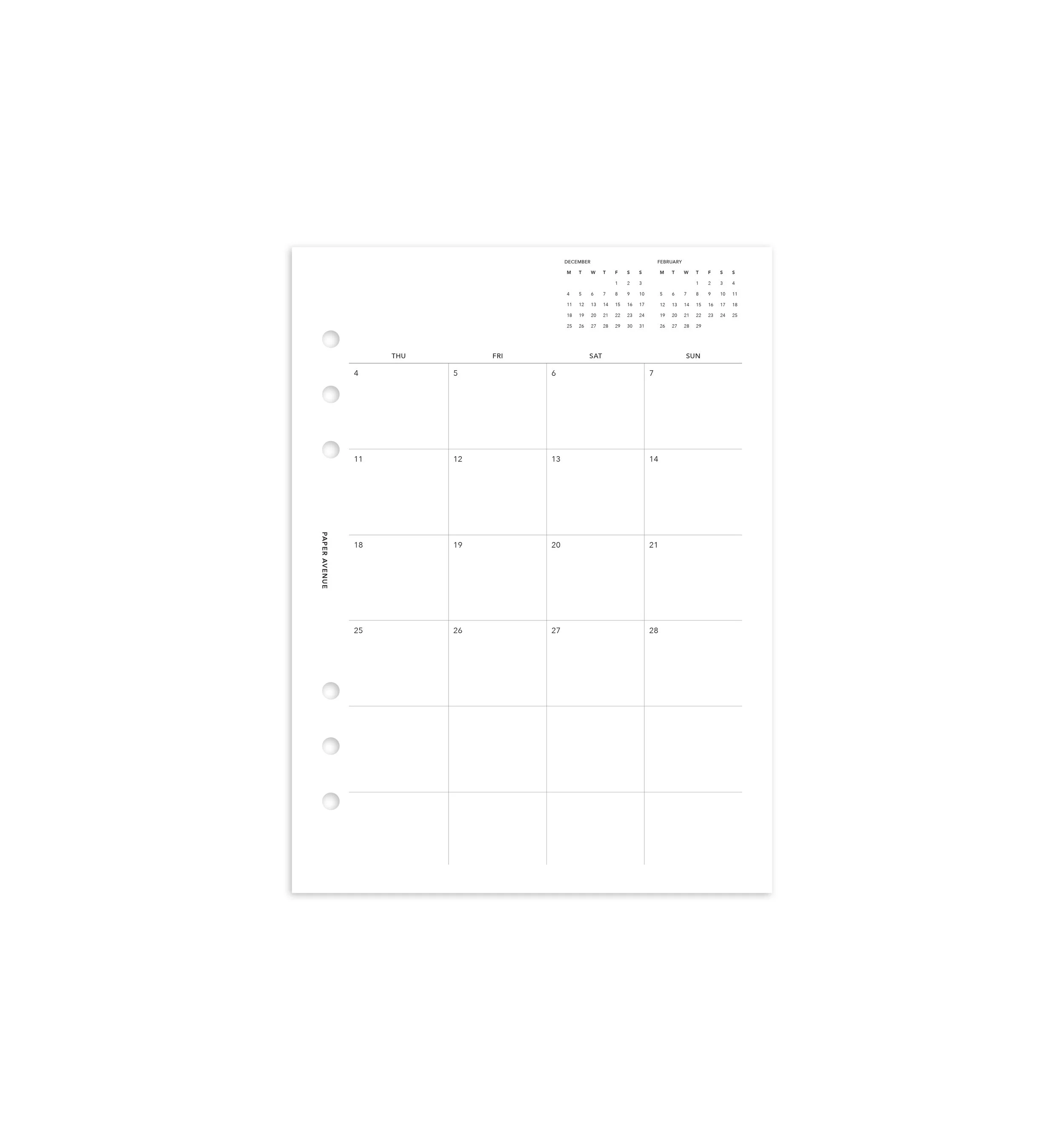 Ink Resistant Planner Inserts