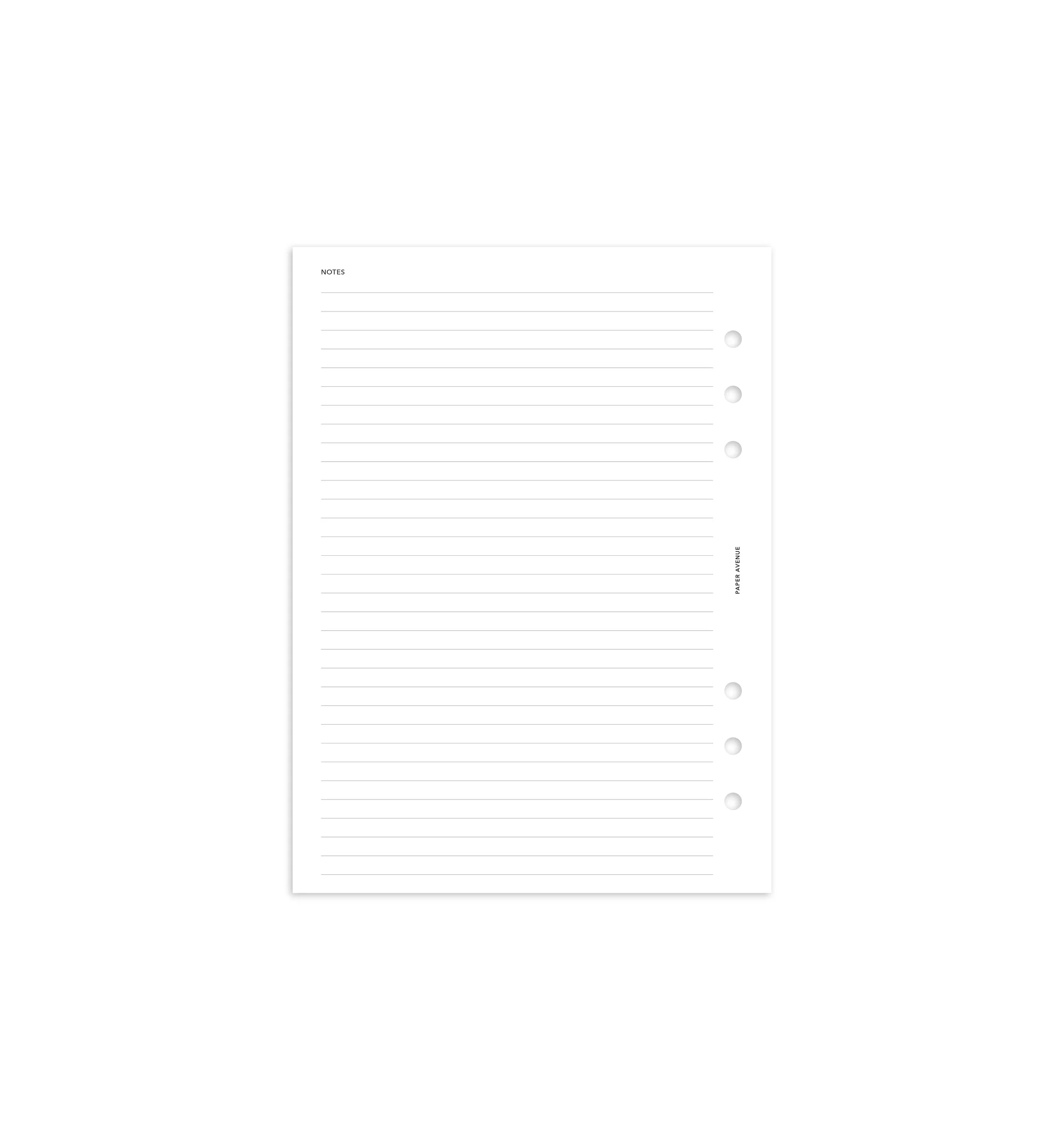 Editable XL Planner Inserts