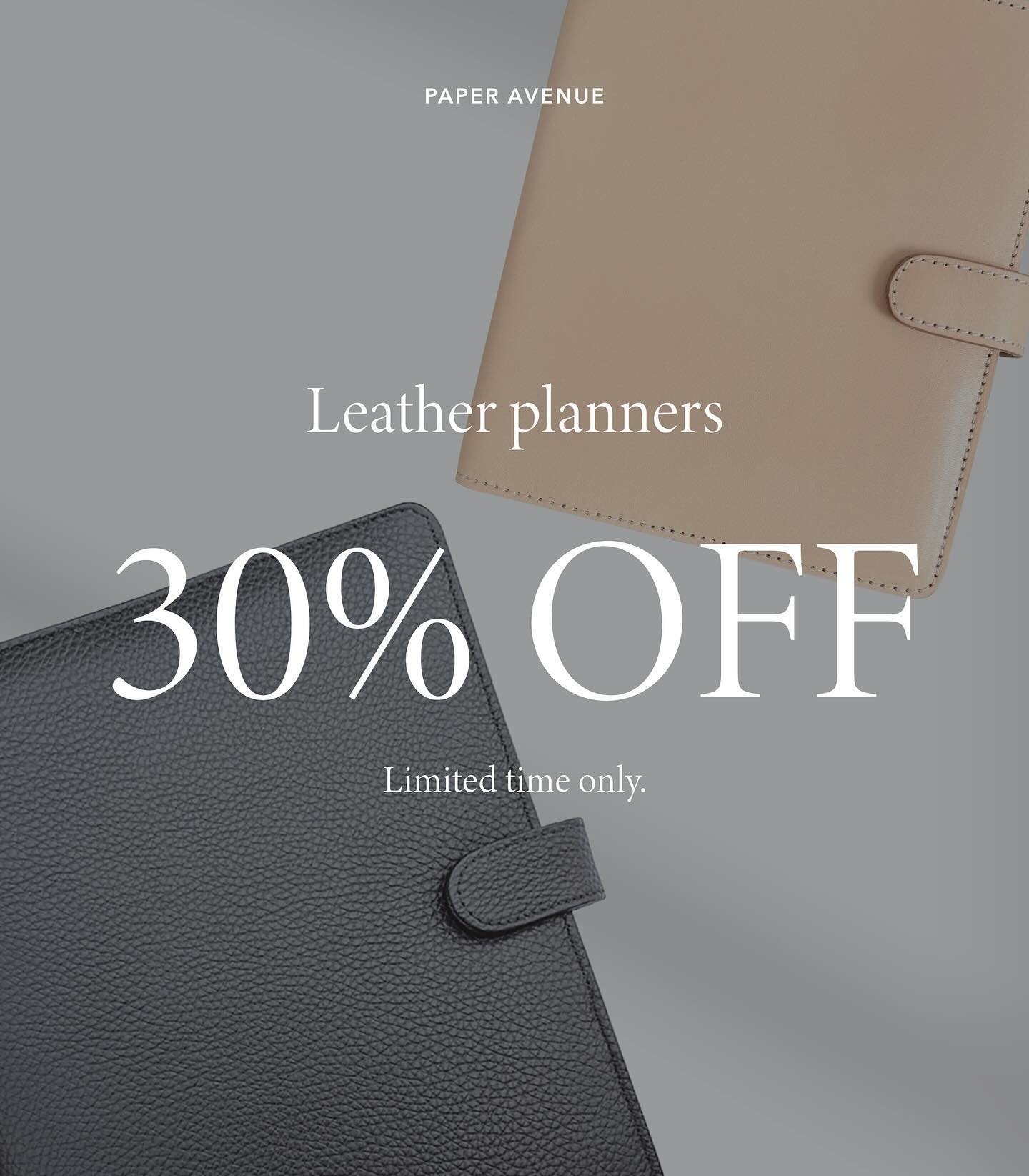 Enjoy 30% off all leather planners for a limited time only.

#leatherplanner #leatherplannercover #leatherplanners #leatheragenda #leathercover #plannershop