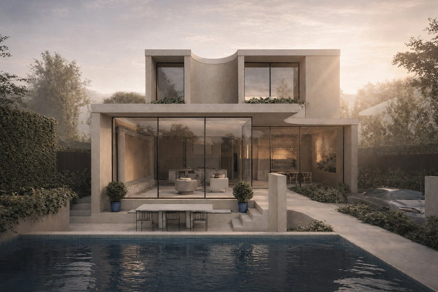 Armadale Residence, rear view. 