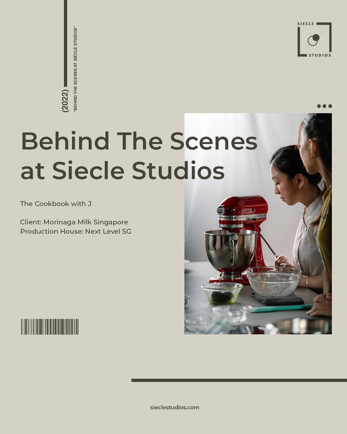 🎬 Take a look Behind The Scenes at @sieclestudios from The Cookbook with J produced by @nextlevel.sg in our kitchen studio! 

Our 5.6m fully functioning kitchen is equipped with all the necessary tools to aid you in fulfilling your creative visions 