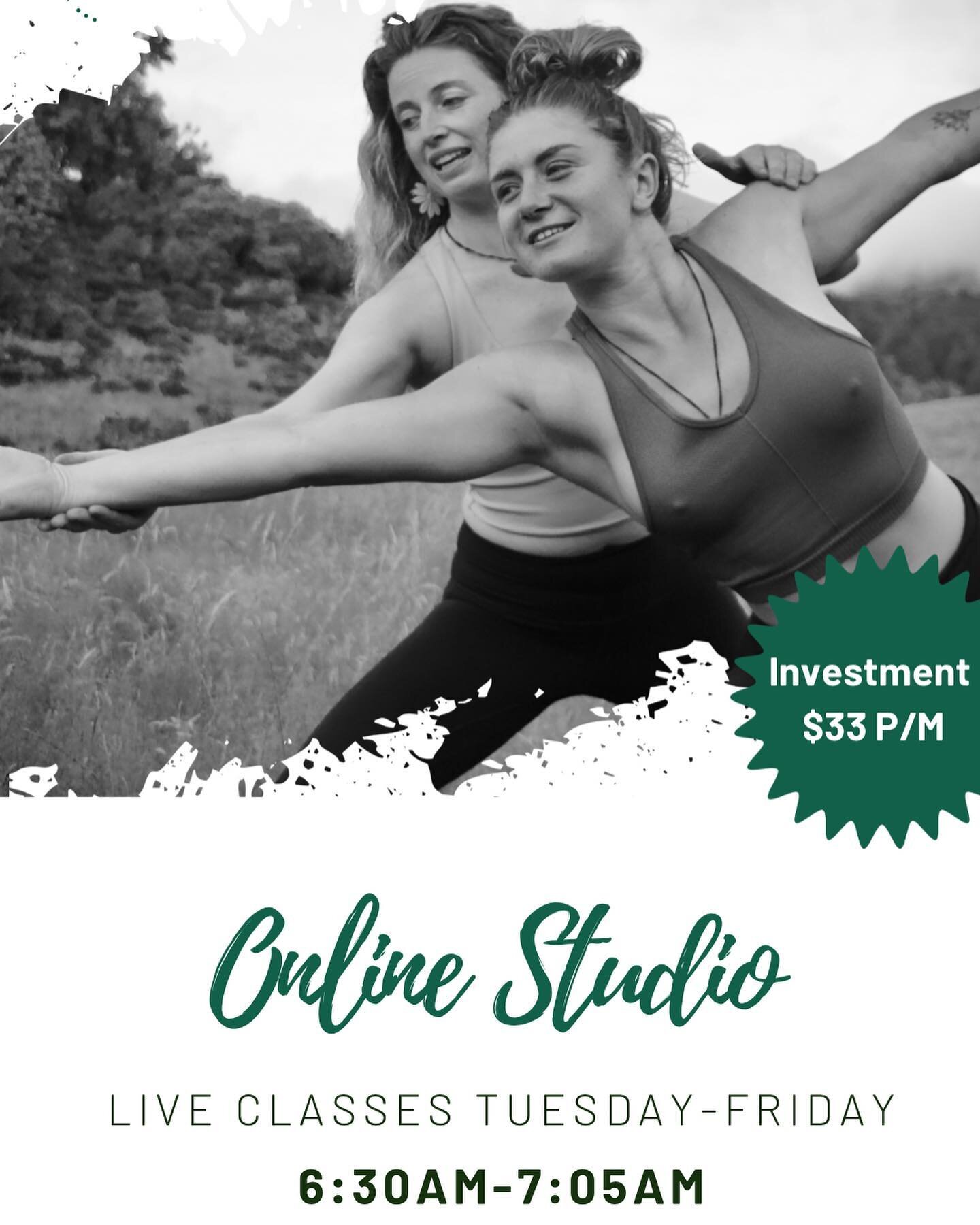 Term 2 - Online Studio

Join us for Morning Movement, accountability &amp; connection.

👉🏼 x4 live movement classes per week

👉🏼 Access to over 300 recorded meditations, movements &amp; yoga classes

👉🏼 x2 workshops per month

Education for you