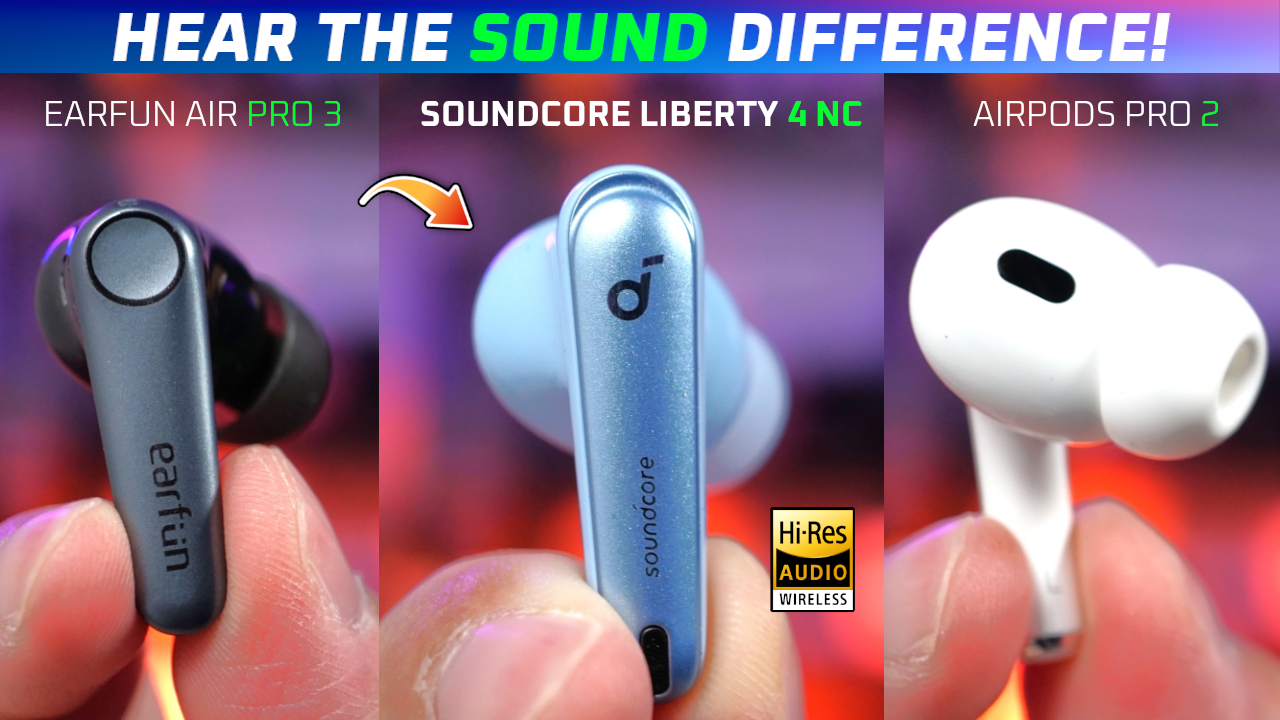 Soundcore Liberty 4 NC Review vs Earfun Air Pro 3 vs AirPods Pro 2