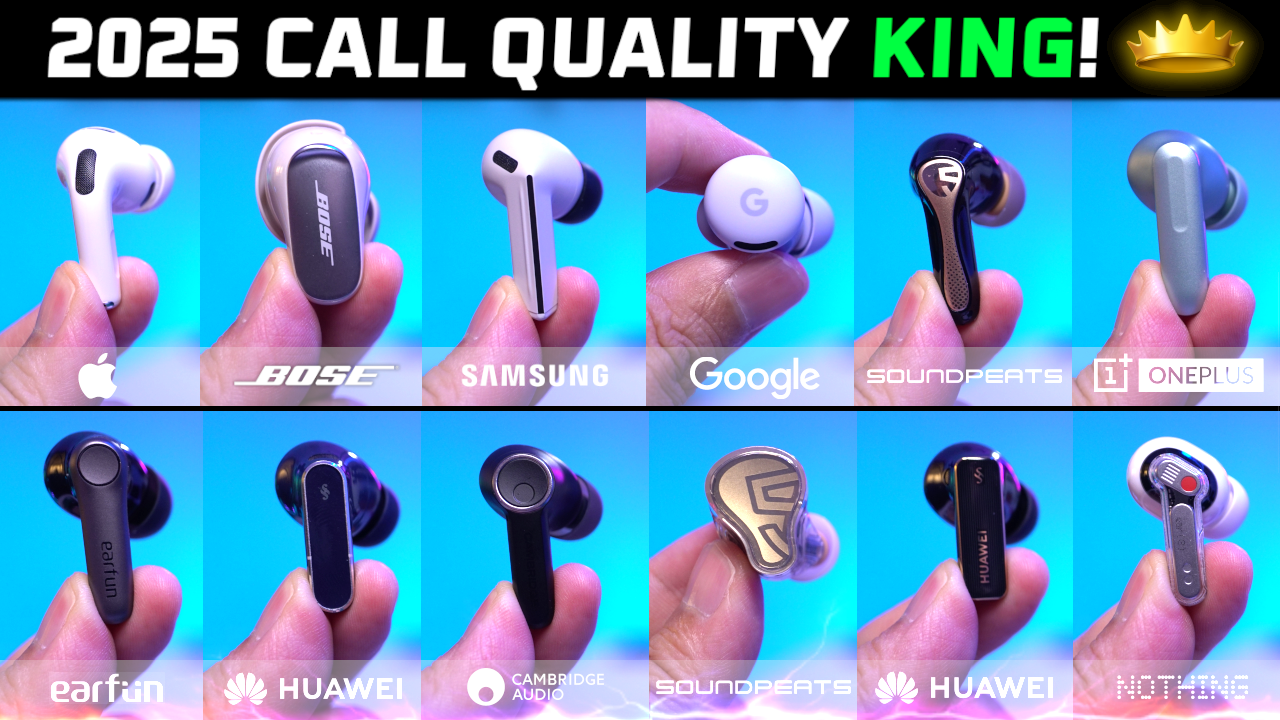 2025 Best Call Quality Earbuds in REAL Noisy Place! 👑 (Budget to Premium)