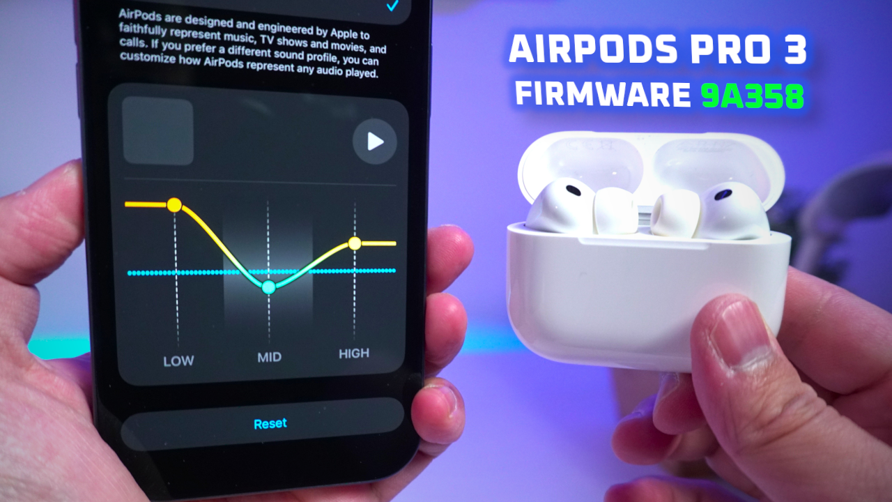 AirPods Pro 3 EQ Settings Explained 🤔 Firmware 9A348 | iOS 27
