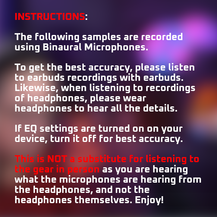 SOUND SAMPLES — Aaron x Loud and Wireless