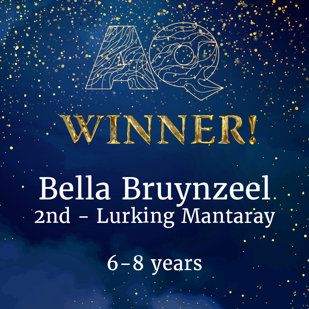 Bella Bruynzeel - "Lurking Mantaray". 2nd Prize - 6-8 years.