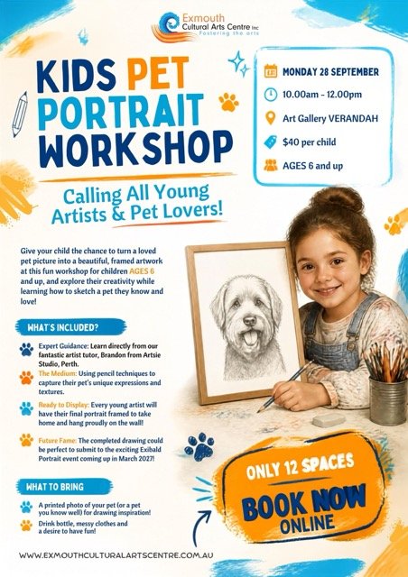 Kids pet portrait workshop poster Medium.jpeg