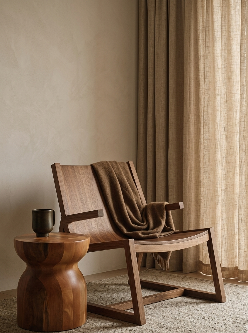 Treology Umber Chair and Emerge side table.png