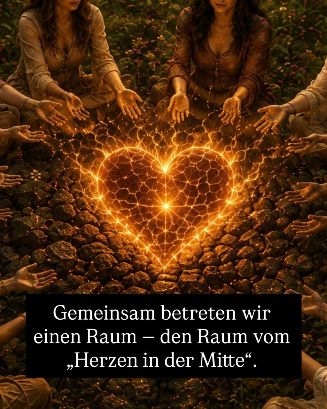Der Raum vom &bdquo;Herzen in der Mitte&ldquo; &mdash; ein Bild, das mich erreichte 🥹❤️&zwj;🔥✨❤️&zwj;🔥🥹 eine Vision zum Dezember-Raum. 

Derzeit gibt es noch Pl&auml;tze &hellip; schreib&lsquo; mir gerne! 

In Liebe
Michi 

#spirituellesretreat #