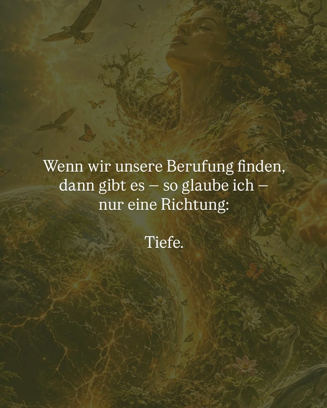 &hellip; denn die Kraft von Berufung ✨🥹✨ sie will sich entfalten. Will mehr Raum, als das Ich zur Verf&uuml;gung stellen kann. 

Braucht Volumen, 
braucht Gr&ouml;&szlig;e, 
braucht Kapazit&auml;t.

Kapazit&auml;t, 
die wir nur gemeinsam haben.

🌍
