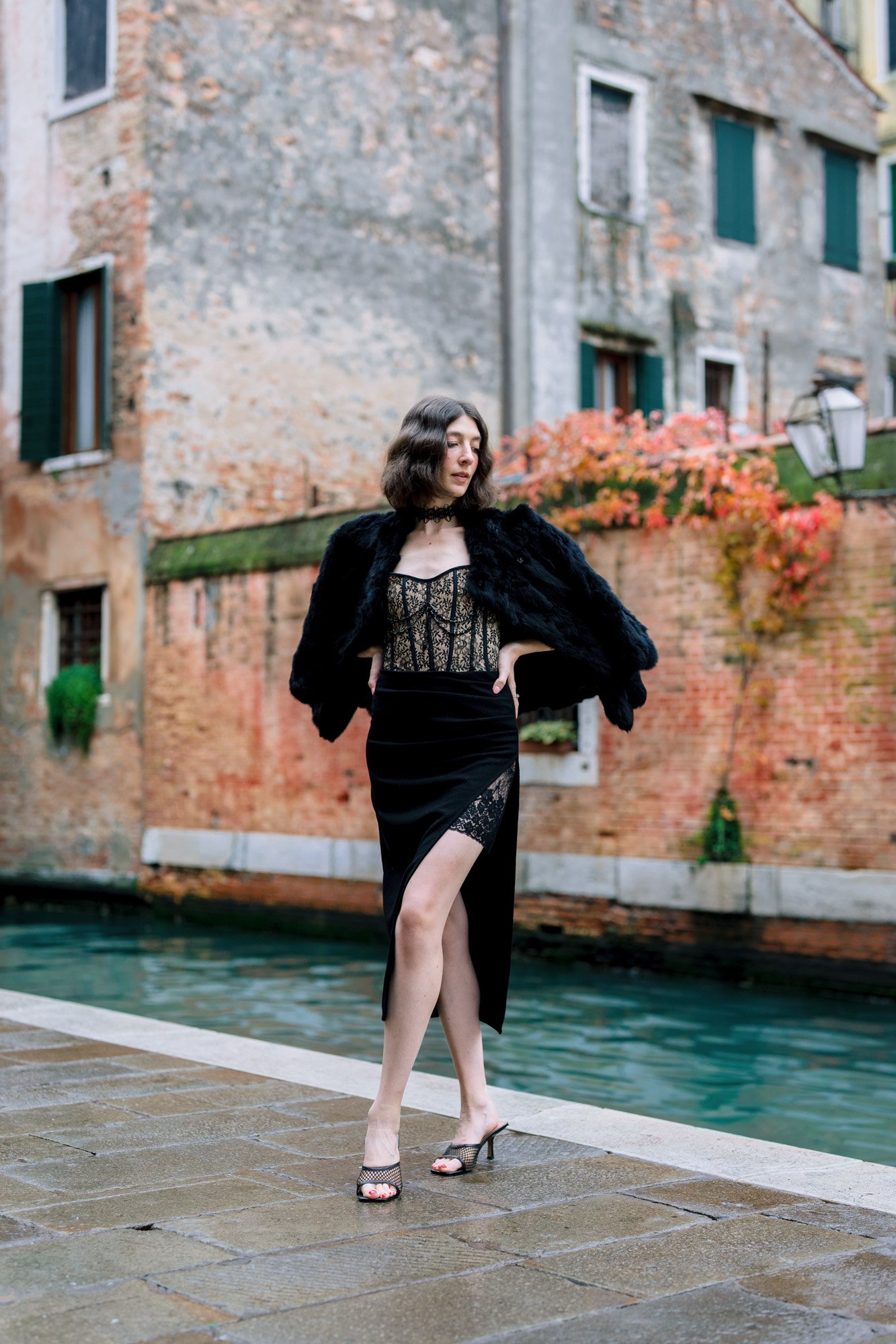 Melancholic Walk Through Venice — Evening Glow by the Canal