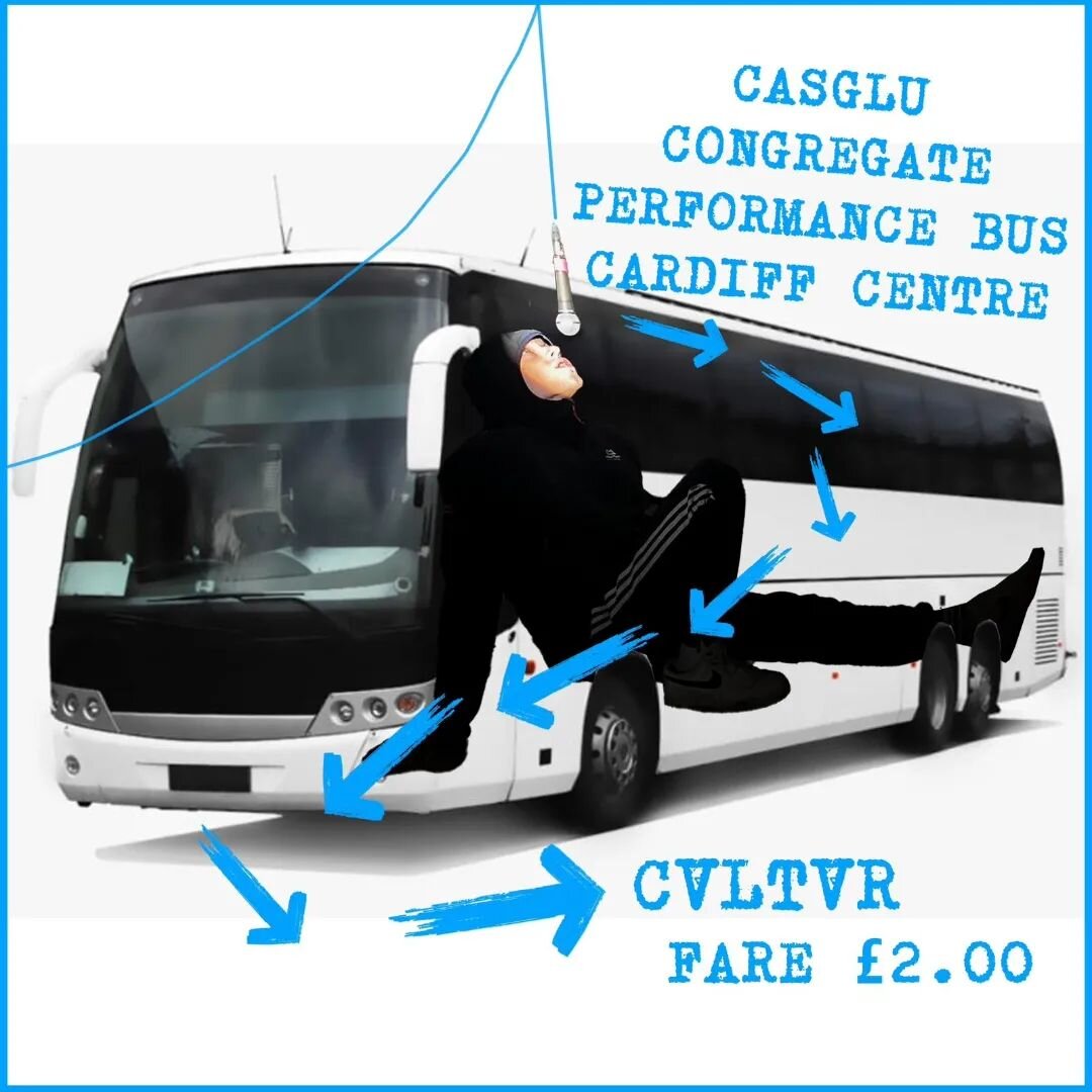 2 weeks to go until Congregate!! @CULTVRLAB 
As part of the night we are offering 2 bus trips to the venue!! Pick up from the Cardiff centre all the way to outside the venue!! 
First at 7pm the 2nd at 7.30pm
This will include an on board performance 