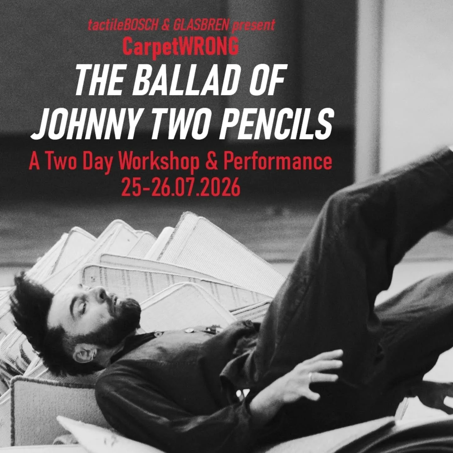 📢📢📢 PARTICIPANT CALLOUT - GLASBREN &ndash; THE BALLAD OF JOHNNY TWO PENCILS

&lsquo;No one knows more about floors than Johnny Two Pencils... Measure on Johnny!&rsquo;&nbsp;- CarpetRight Marketing Campaign

tactileBOSCH are pleased to announce the