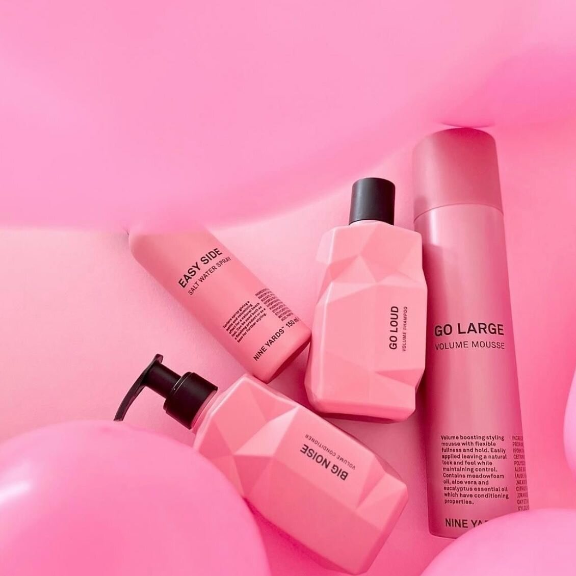 Want volume? Think pink! 💗 Deze producten zijn perfect om meer volume en textuur in je haar te cre&euml;ren, zonder het te verzwaren. 

#nineyardshair #hairproducts #haircare #volumehair