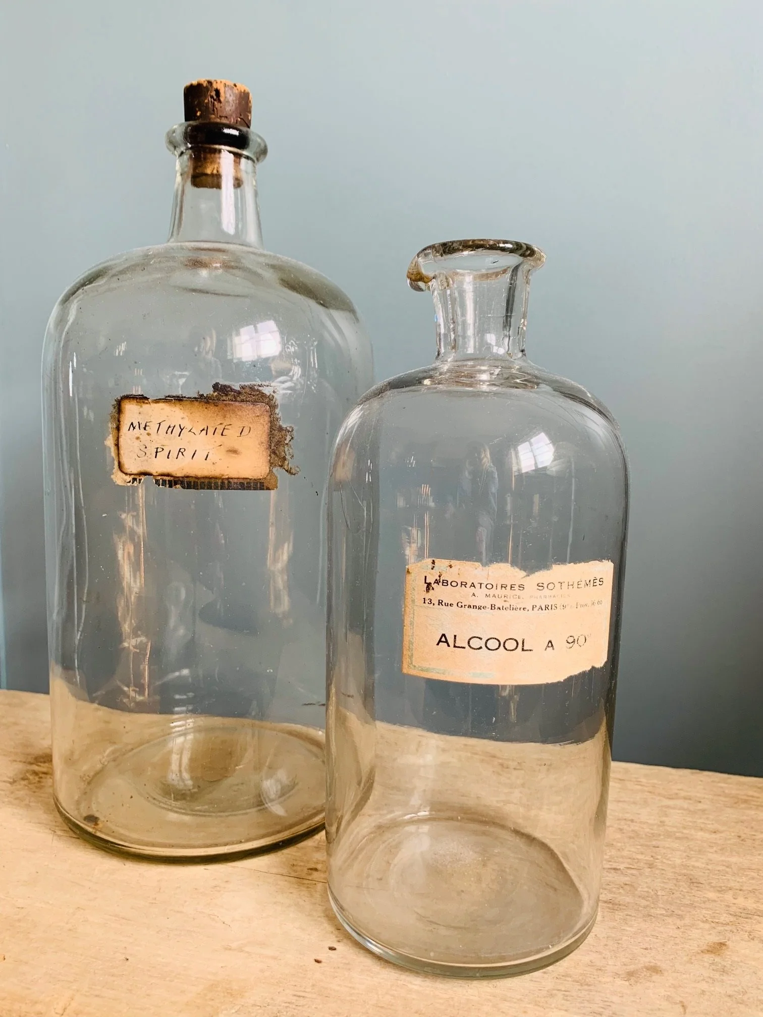 GLASS LAB BOTTLES - SOLD