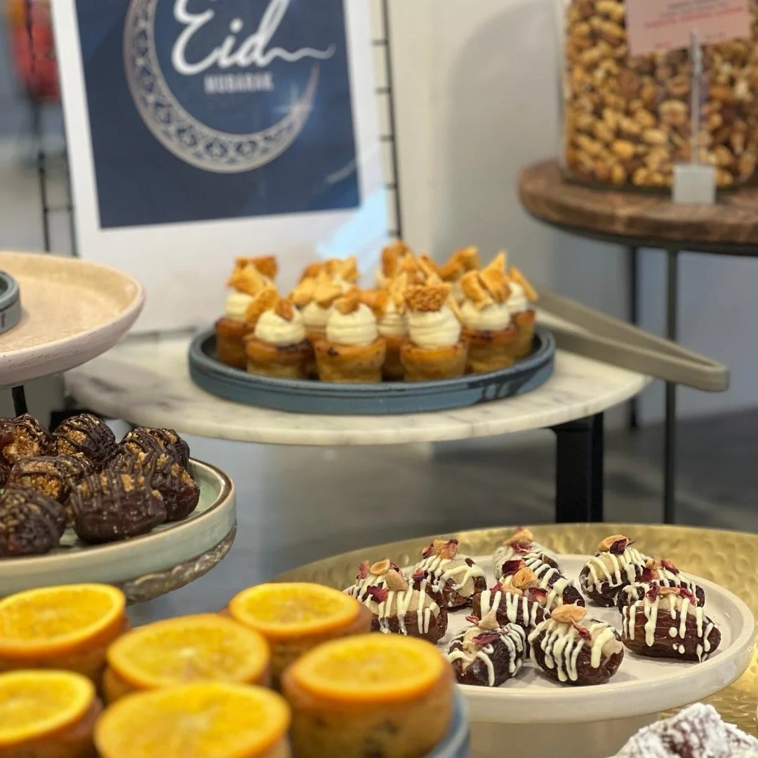 Our incredible chefs have produced these delightful treats to support our customers who are celebrating EID (and those who just like delicious food!) 

Sweet, sumptuous and packed full of exotic flavours. Absolutely perfect with that afternoon cup of