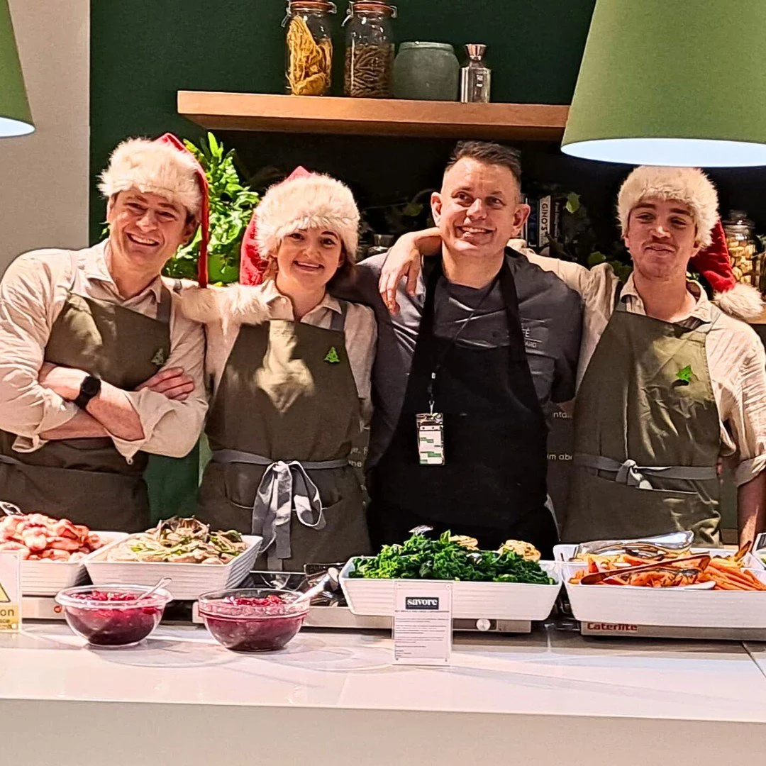 At Savore, Christmas means everyone working together to deliver the perfect festive experiences for our client partners and their guests 💫

From carving turkey to clearing tables and mixing Christmassy cocktails, everyone (including our founder, Dan