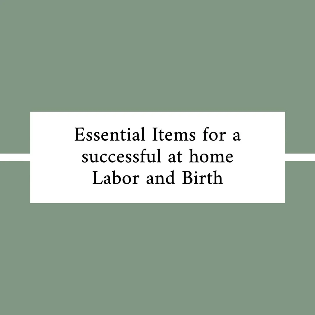 Palm Beach Essential Items Checklist for a Successful at Home Labor and Birth