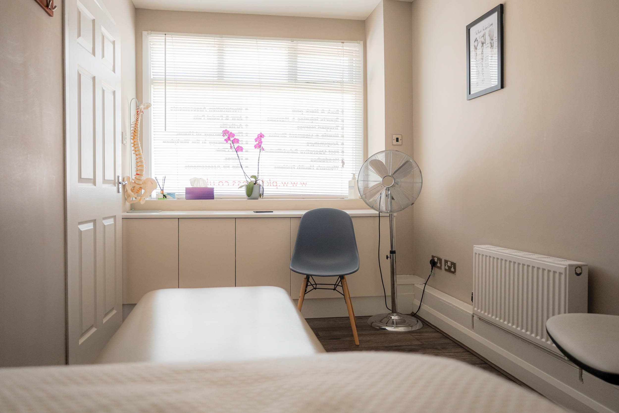 Physiotherapy room at Activ Physiotherapy clinic in Totley, Sheffield