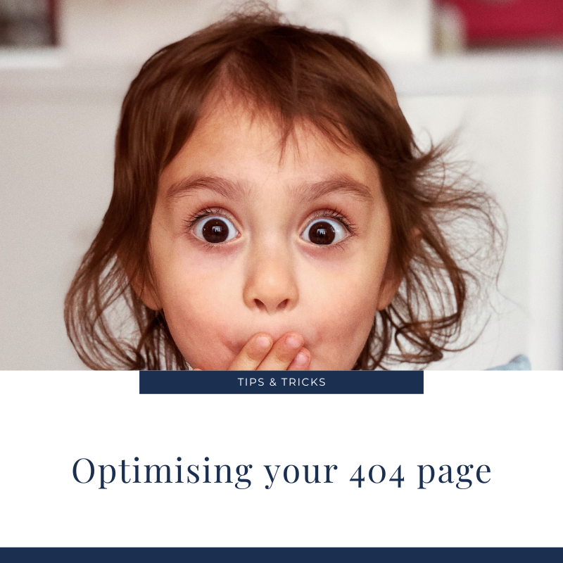 Optimising your 404 page