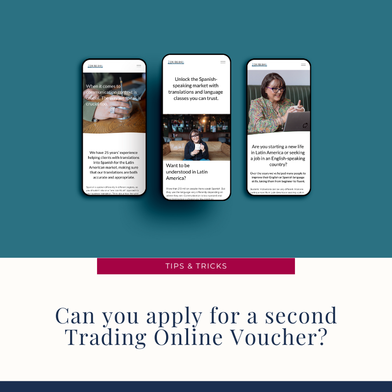Can I apply for a second Trading Online Voucher?