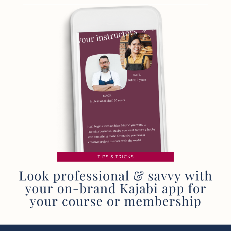 Look professional and savvy with Kajabi's White-Label App!