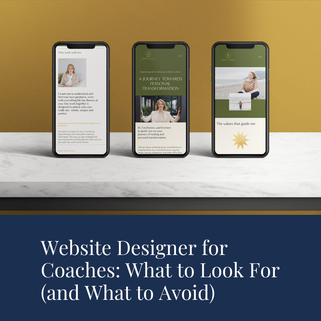 Website Designer for Coaches: What to Look For (and What to Avoid)