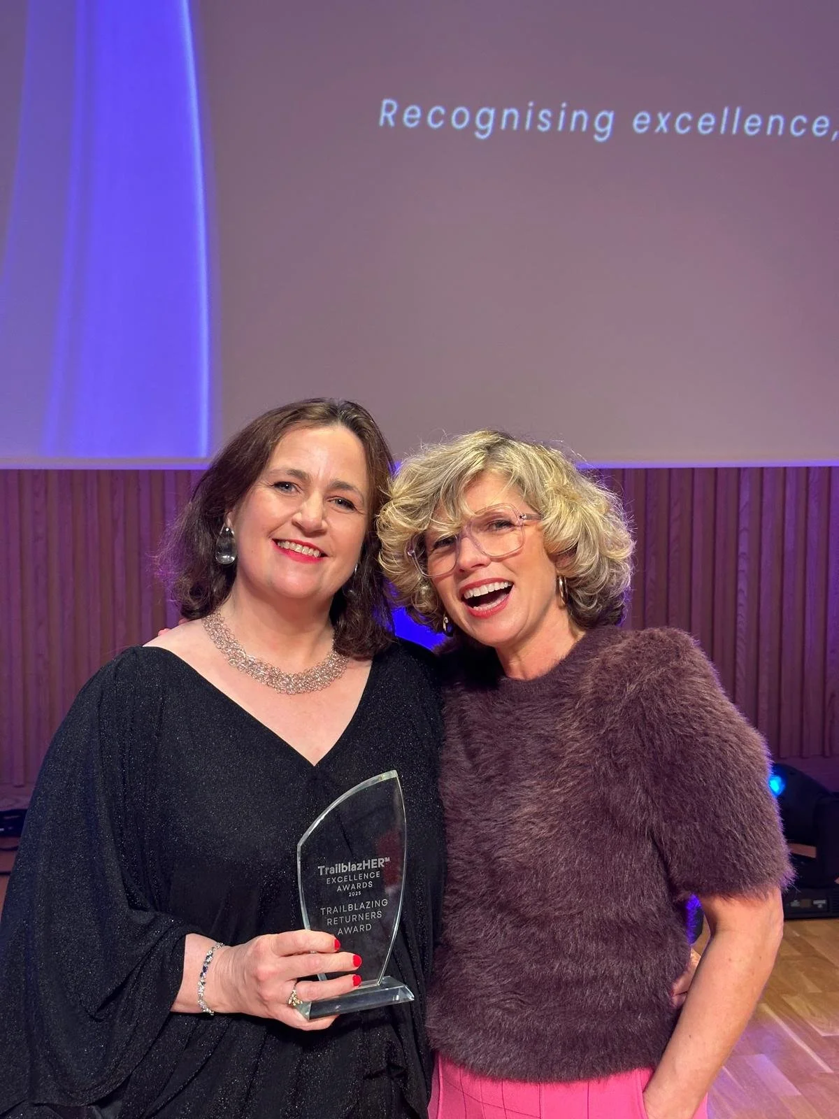 TrailblazHER award photo of Lucy O'Reilly with Sonya Lennon.jpg