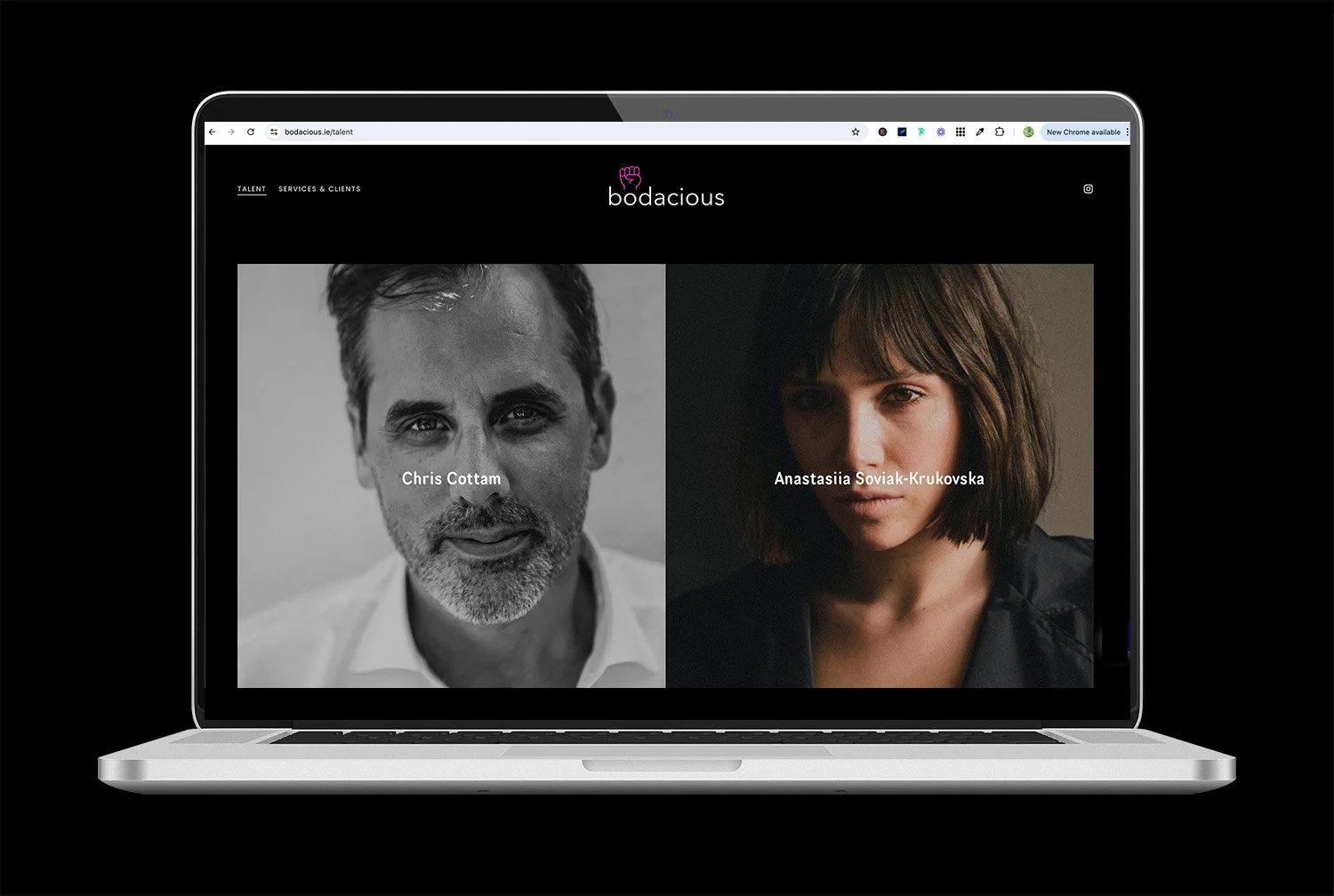 Custom built website for production company in Dublin (Copy)