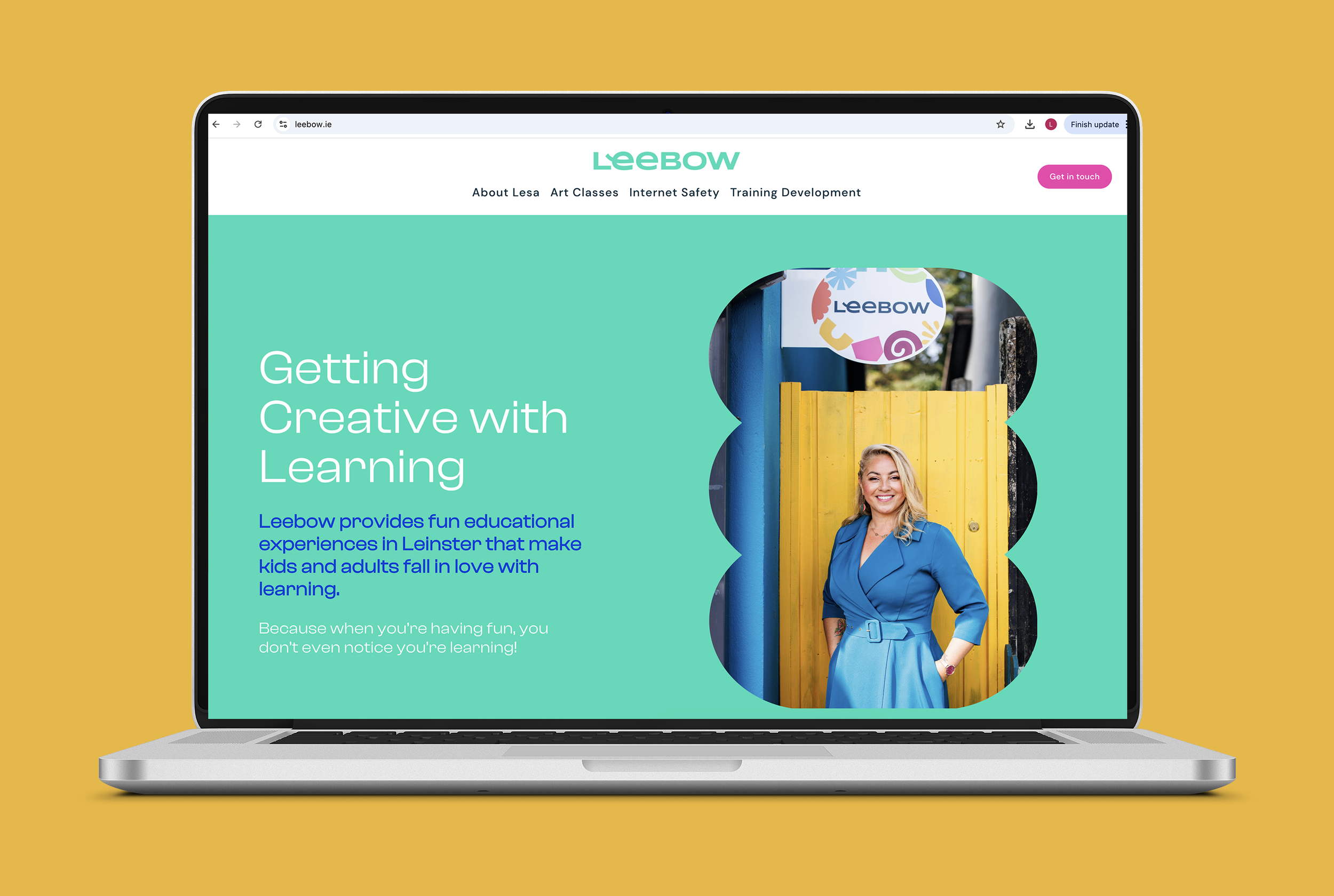 Custom built website for children's art classes in Dublin (Copy)