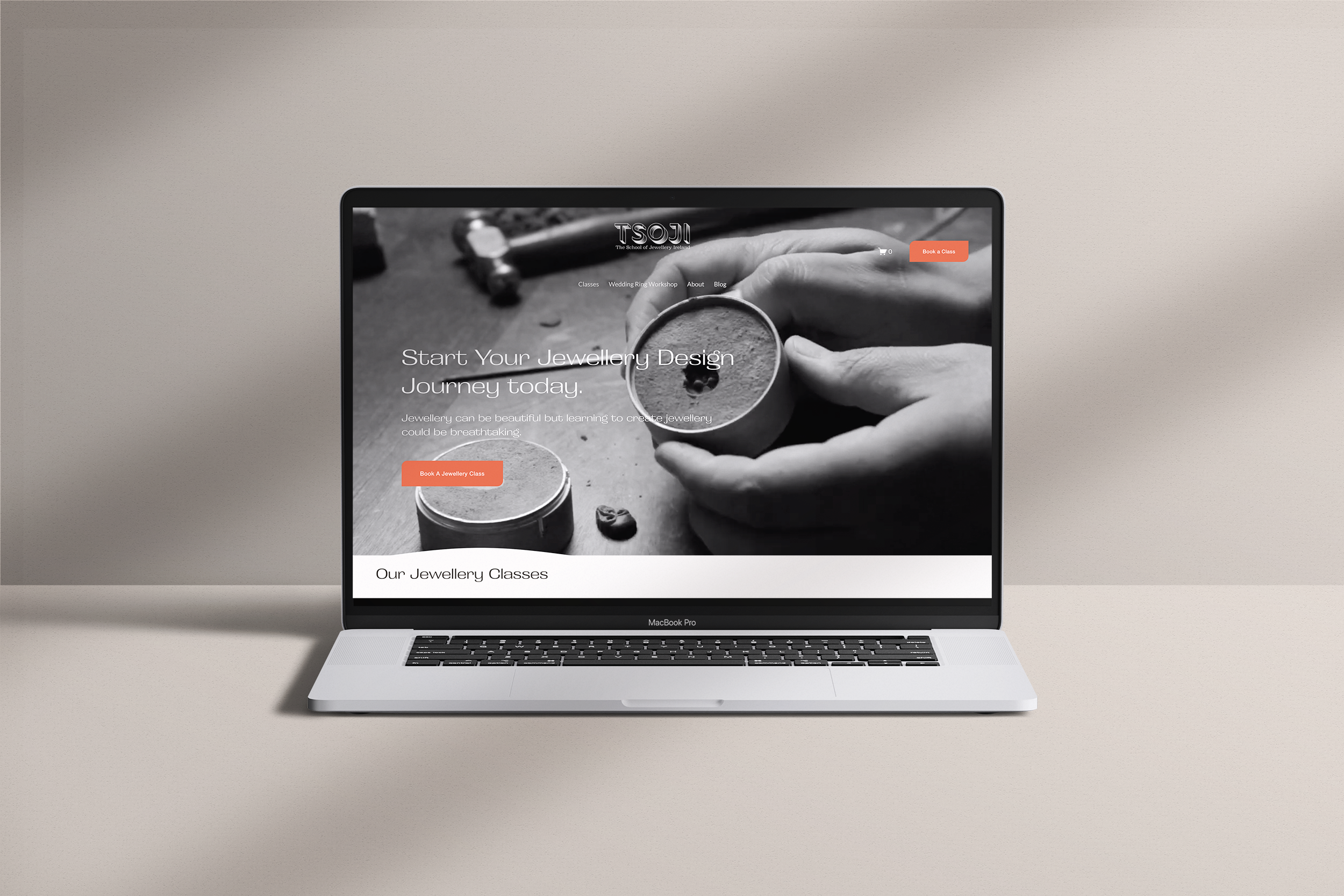 Custom built website for jewellery school in Dublin (Copy)