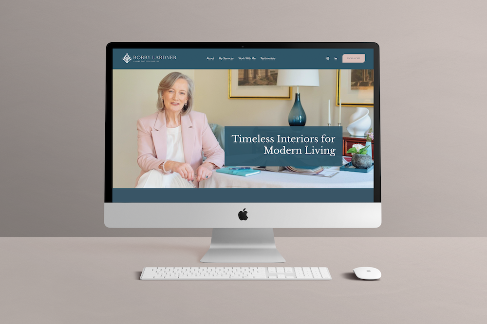 Squarespace website design in Dublin for interior designer