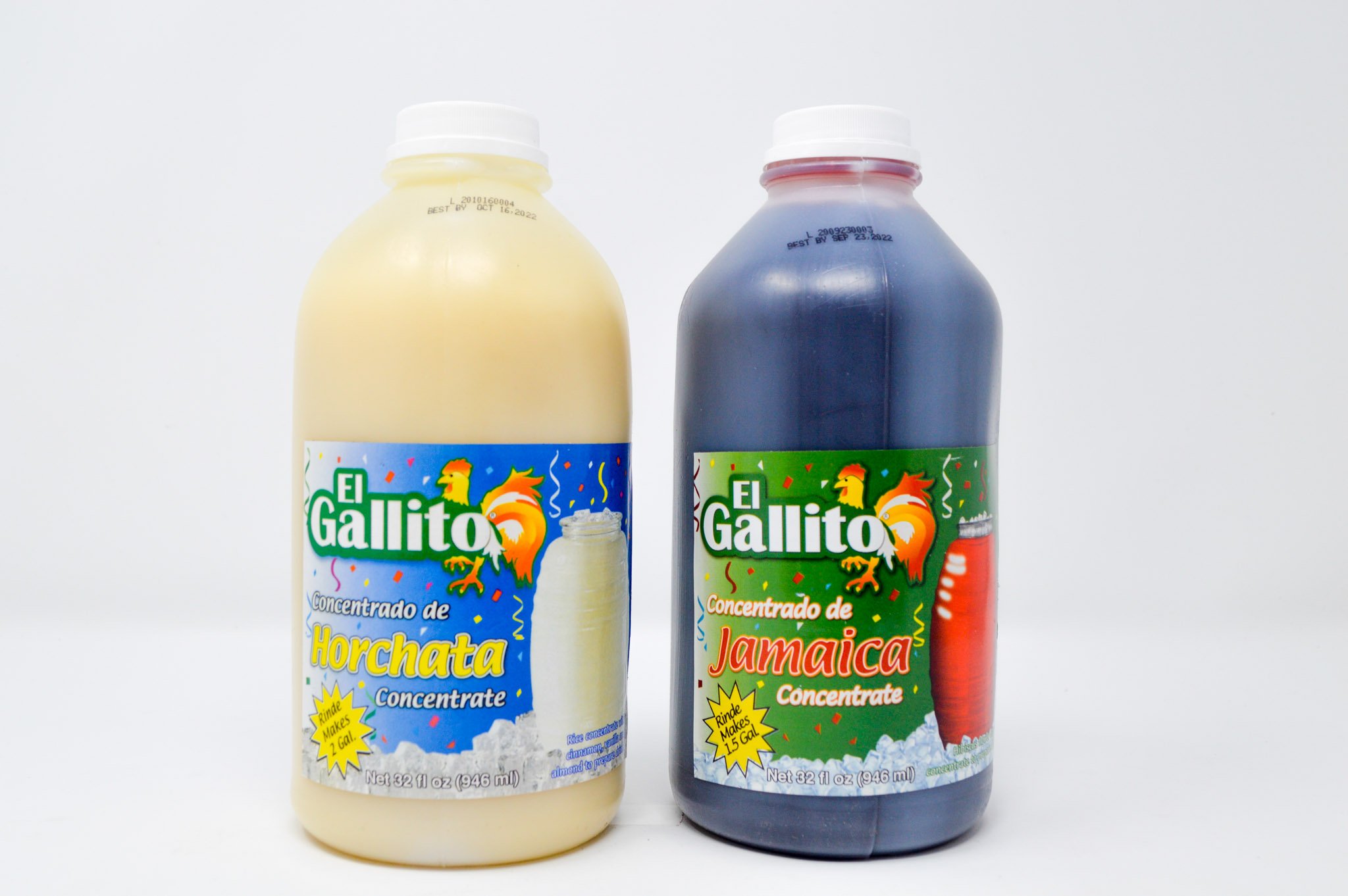 El Gallito Horchata & Jamaica Drink Concentrate Bundle