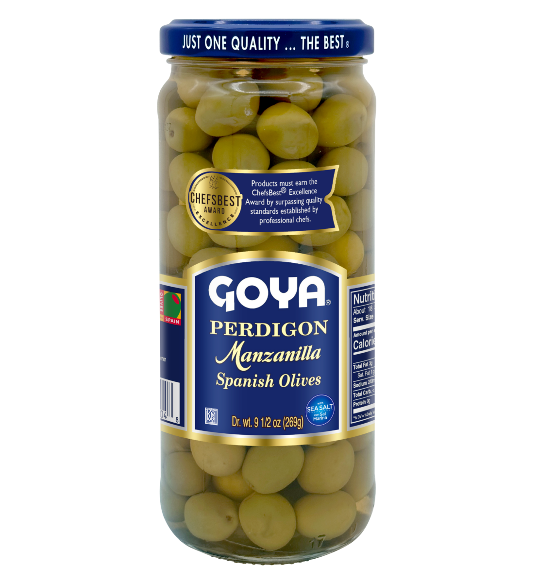 GOYA PERDIGON OLIVES 12/9 OZ