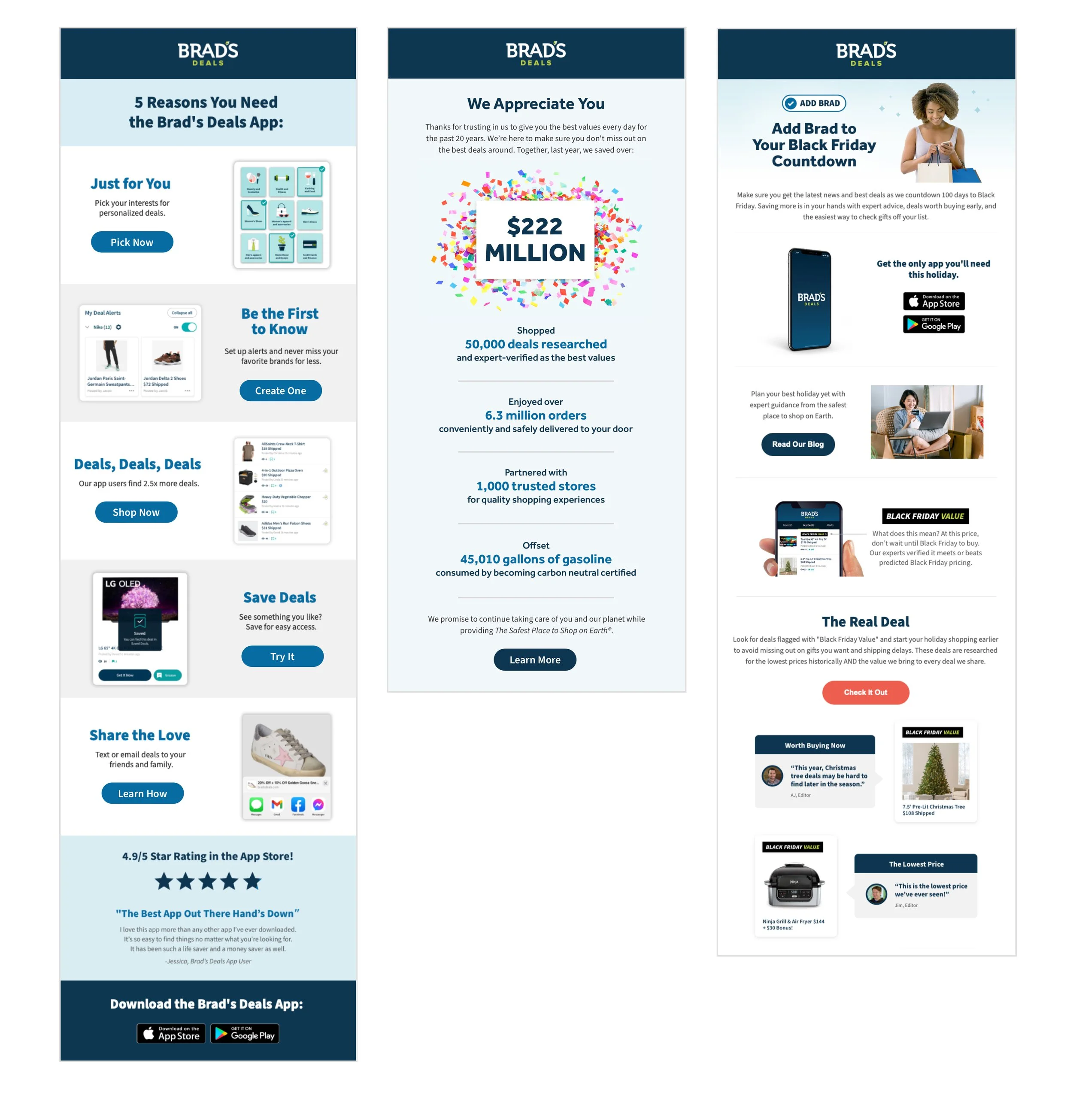 Brad's Deals Emails — Allison Smith