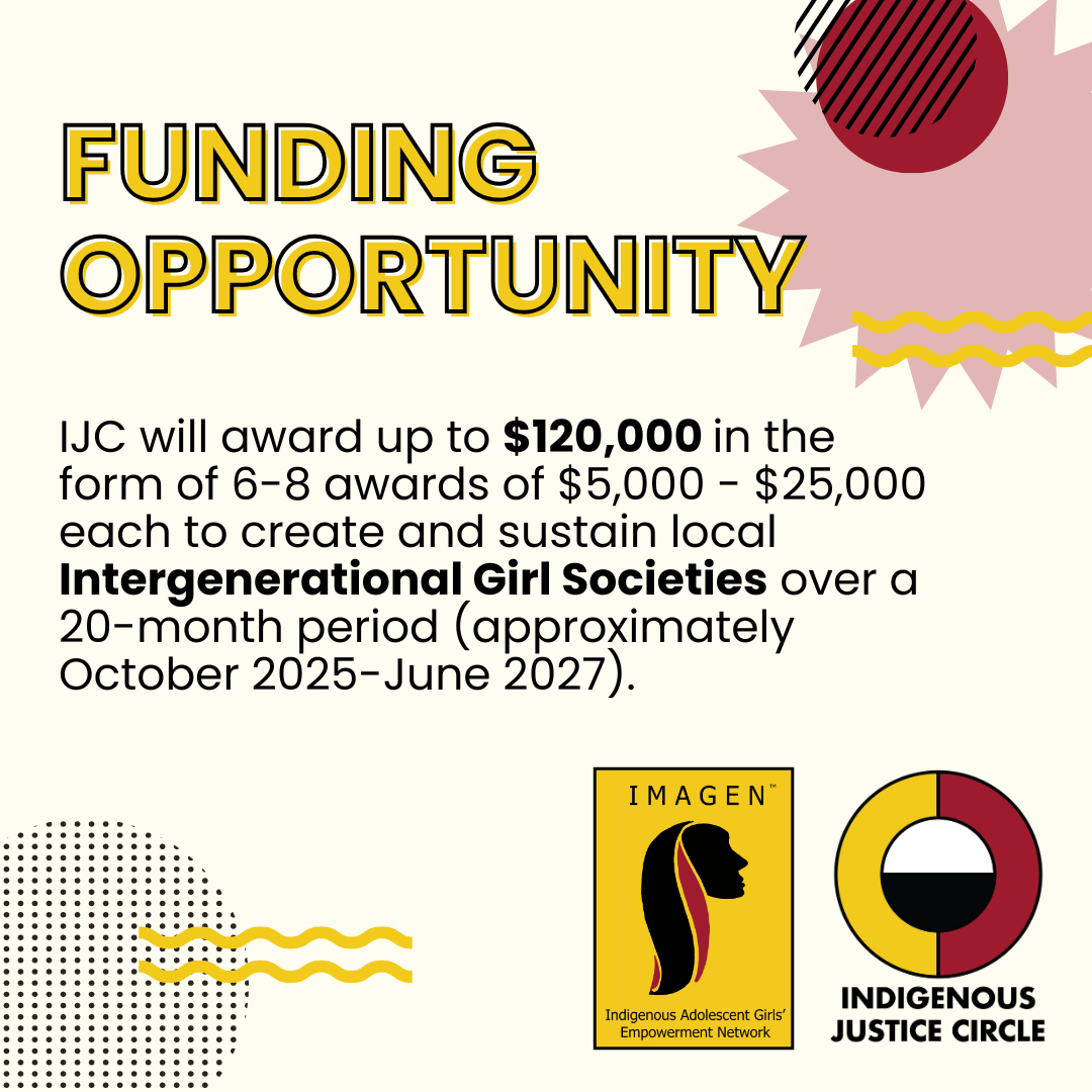 Call for Applications - Revitalizing Native Inter-generational Girl Societies for MMIWG2S Prevention, Safety &amp; Wellbeing