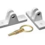 Bahama Locking Bracket - Sill and Wall Mount - White