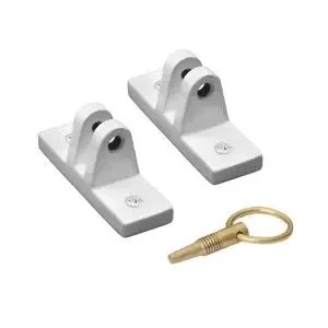 Bahama Locking Bracket - Sill Mount - White