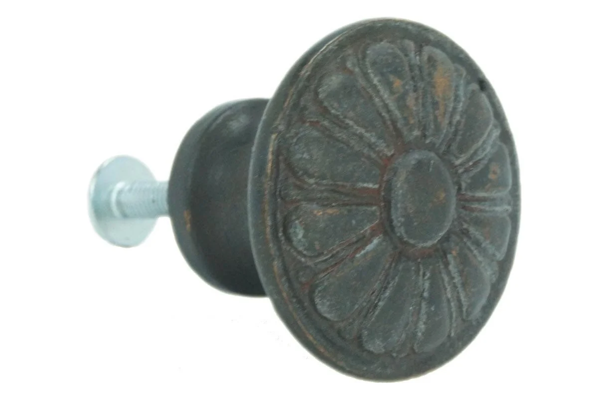 Medium Sun Burst Knob - Faux Copper