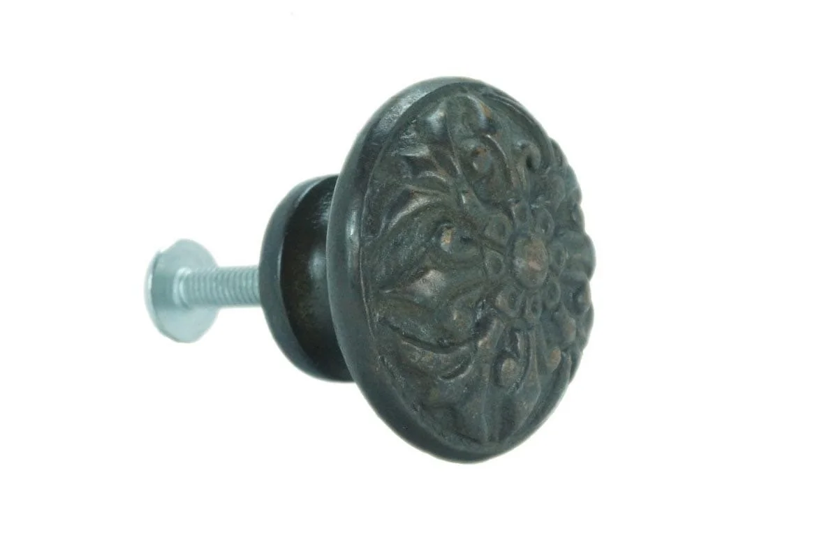 Small Fleur-De-Lis Knob - Faux Copper