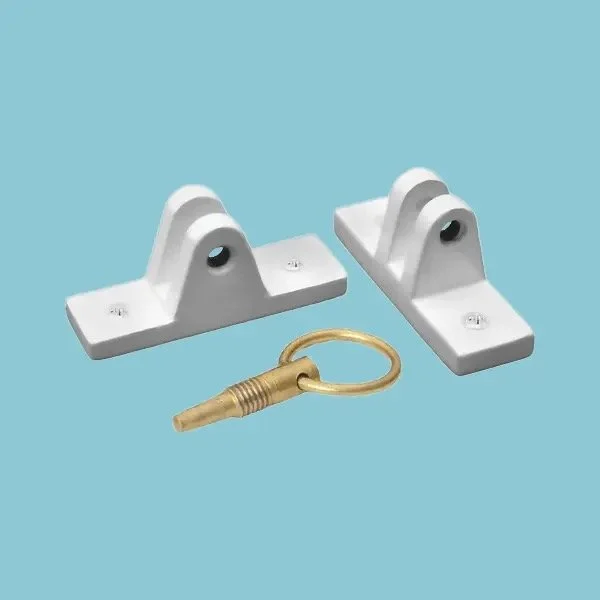 Bahama Locking Brackets - Sill and Wall Mount - White