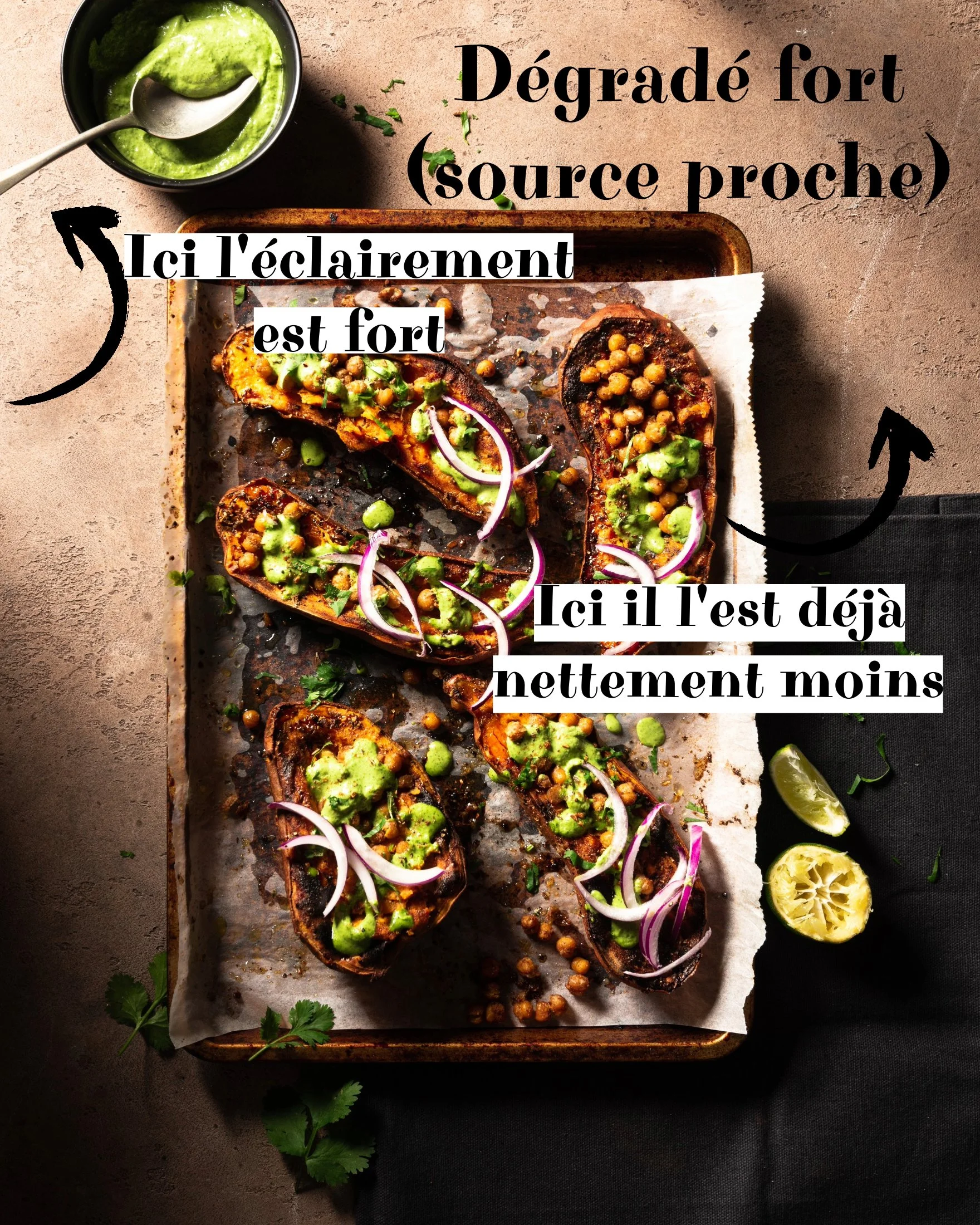 degrade fort exemple photo culinaire